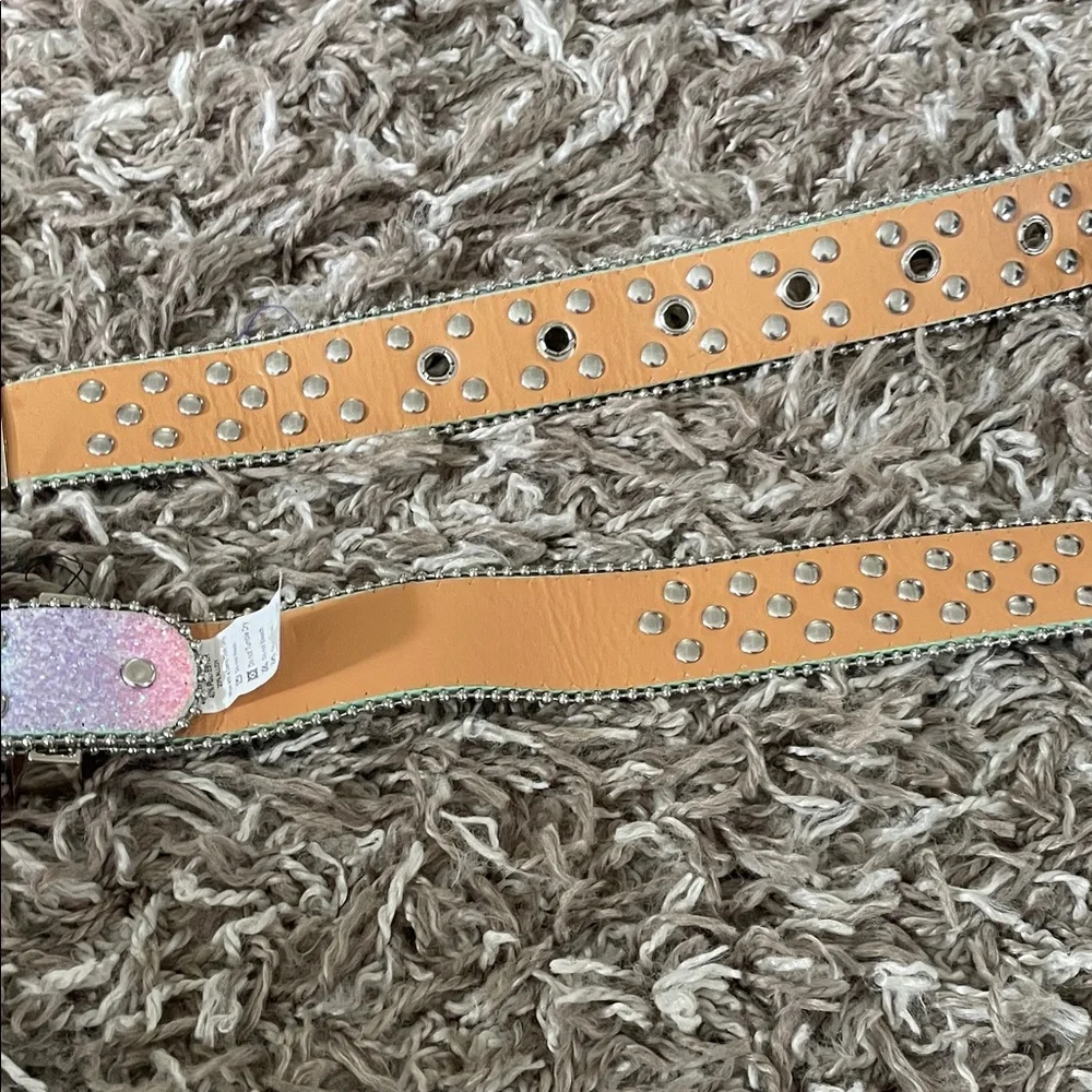 Iridescent Rhinestone Belt - Picture 8 of 10